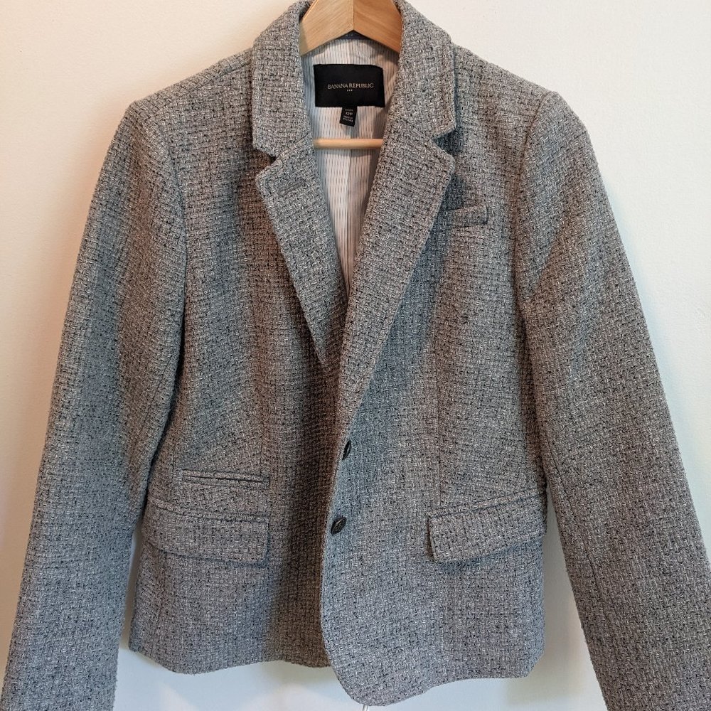 BANANA REPUBLIC Tweed Blazer, Size 12P